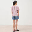 T-shirt manches courtes orange corail femme