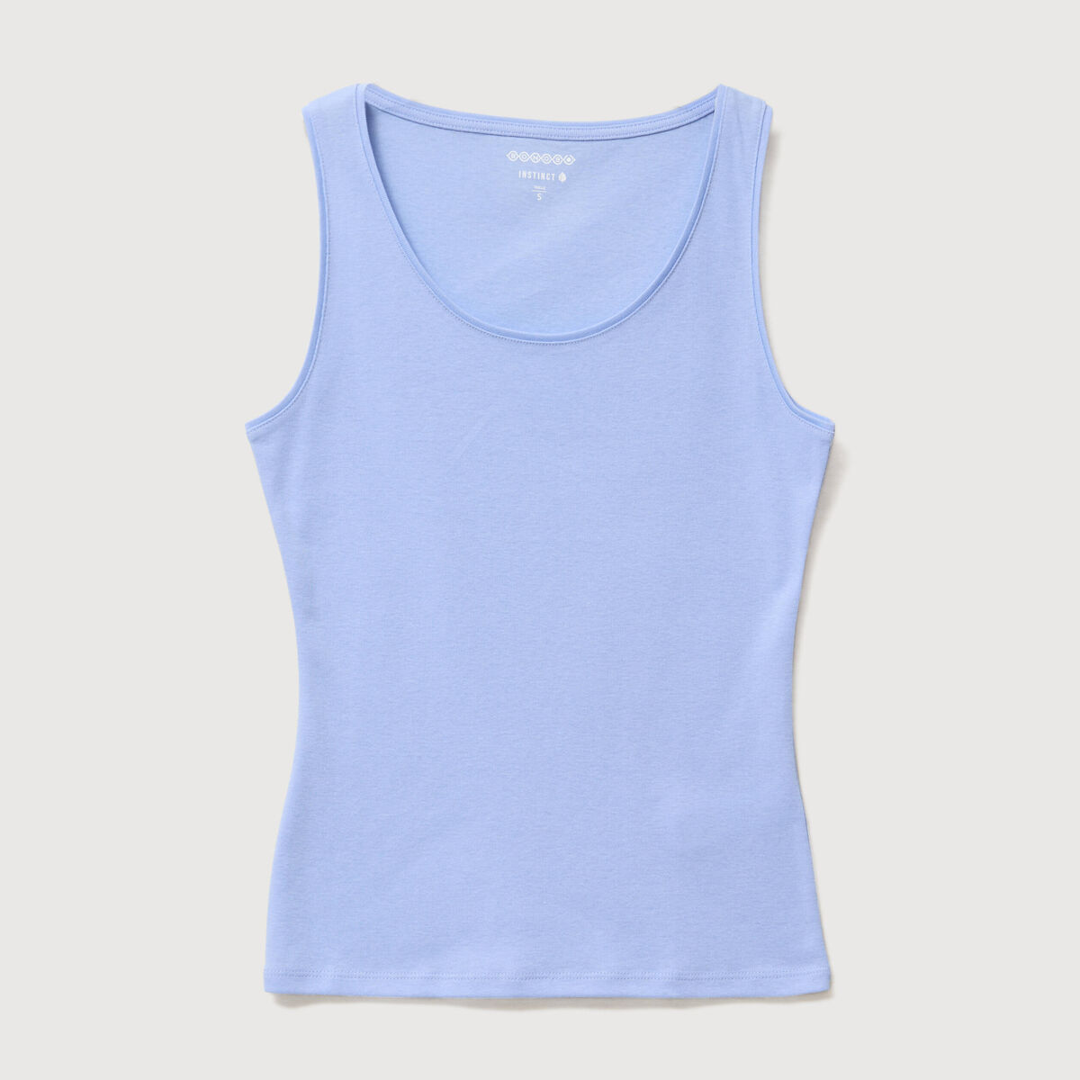 D&eacute;bardeur cintr&eacute; d&eacute;collet&eacute; sans manches bleu clair femme