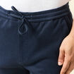 Bermuda droit élastiqué bleu foncé homme