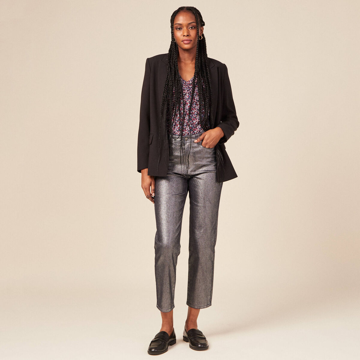 T-shirt éco-responsable noir femme