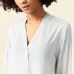 Blouse manches longues bleu ciel femme