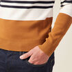 Pull col rond éco-resposnable bleu marine homme