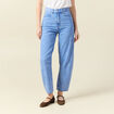 Jeans slouchy 7/8ème denim baby bleu femme