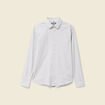 Chemise manches longues gris fonc&eacute; homme