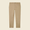 Pantalon chino stretch taupe homme