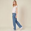 Jeans slouchy taille haute denim stone femme