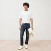 Jeans straight longueur 30 denim brut homme