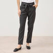 Pantalon paperbag gris femme