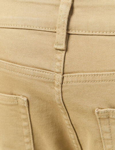 Jeans slim longueur 32 beige homme