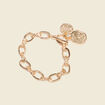 Bracelet avec cha&icirc;ne couleur or femme