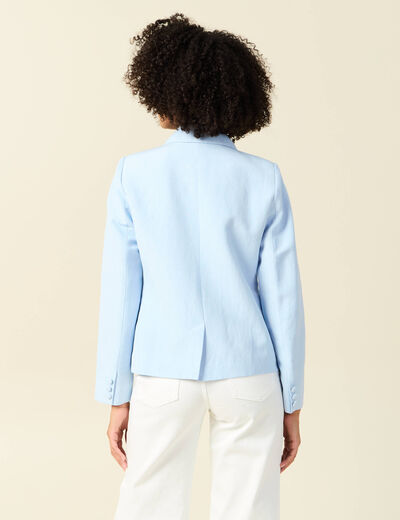 Veste esprit blazer bleu clair femme