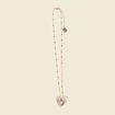 Collier pendentif coeur couleur or femme