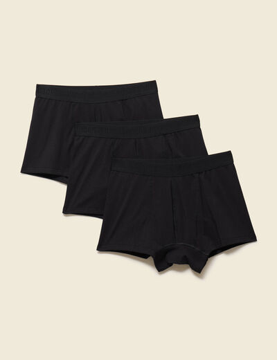 Lot de 3 boxers noir homme