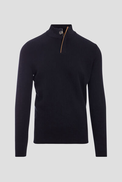 Pull manches longues noir homme