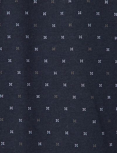 Polo éco-responsable bleu marine homme