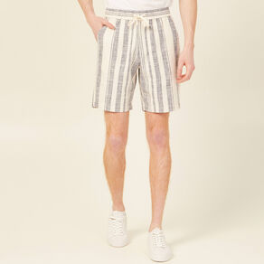 Bermuda large à coulisse ecru homme