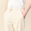 Pantalon chino droit beige homme