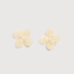 Boucles d'oreilles blanc femme