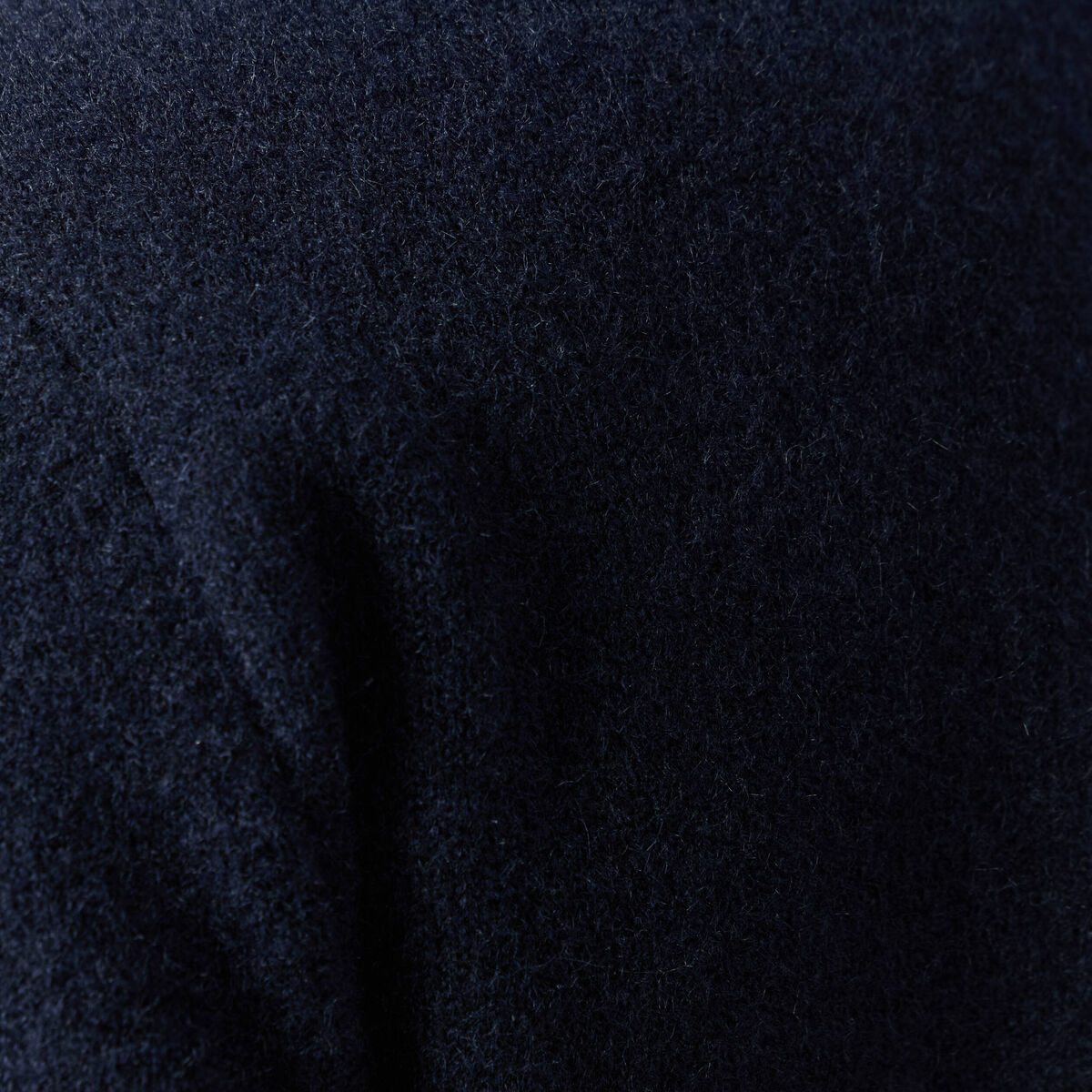 Pull col rond manches longues bleu marine homme