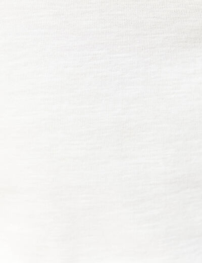 T-shirt éco-responsable ivoire femme