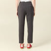 Pantalon cigarette gris femme