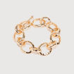Bracelet avec cha&icirc;ne couleur or femme