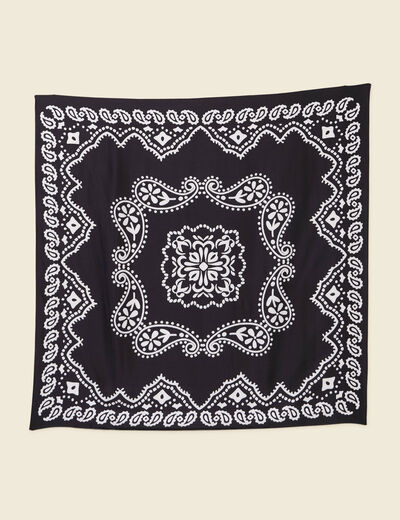 Foulard noir femme