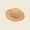 Chapeau tressée sable femme