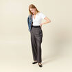 Polo manches courtes blanc femme