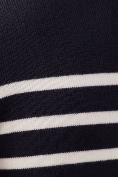 Pull manches longues bleu foncé homme