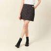 Jupe droite multicolore femme