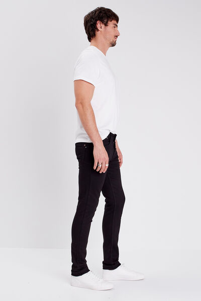 Jeans slim denim noir homme