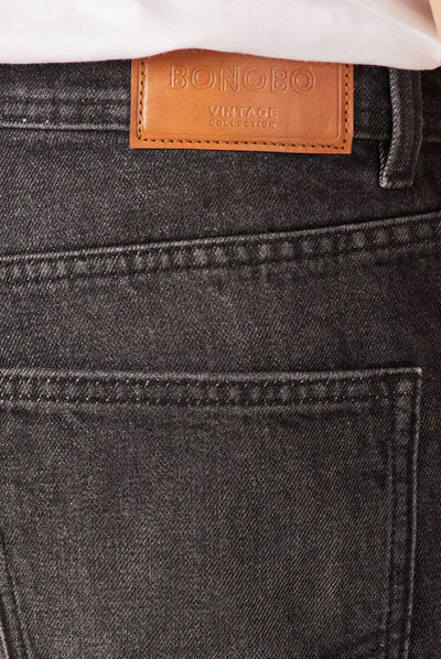 Jeans relaxed 5 poches denim snow noir homme