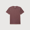 T-shirt cintr&eacute; col rond manches courtes vieux rose homme