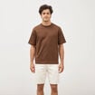 T-shirt en coton taupe homme
