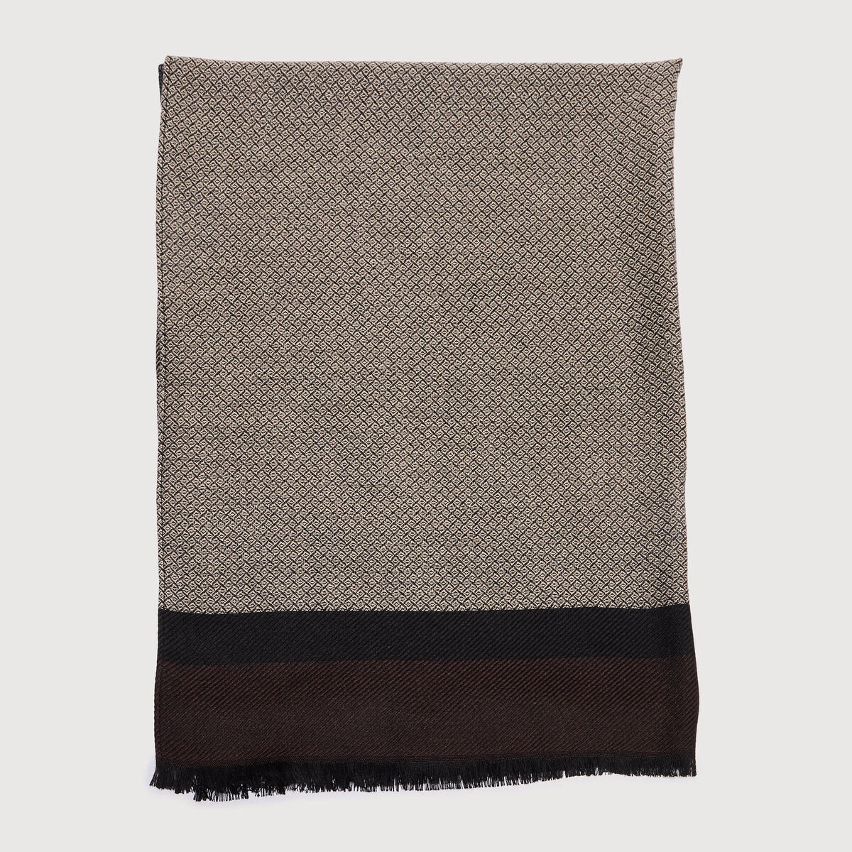Foulard taupe homme