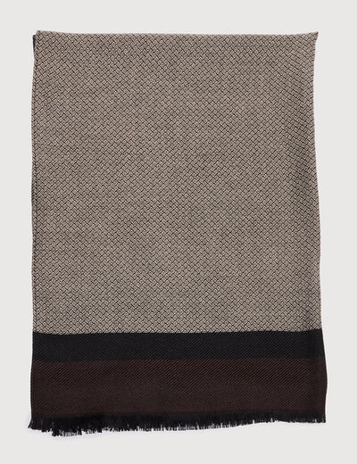 Foulard taupe homme