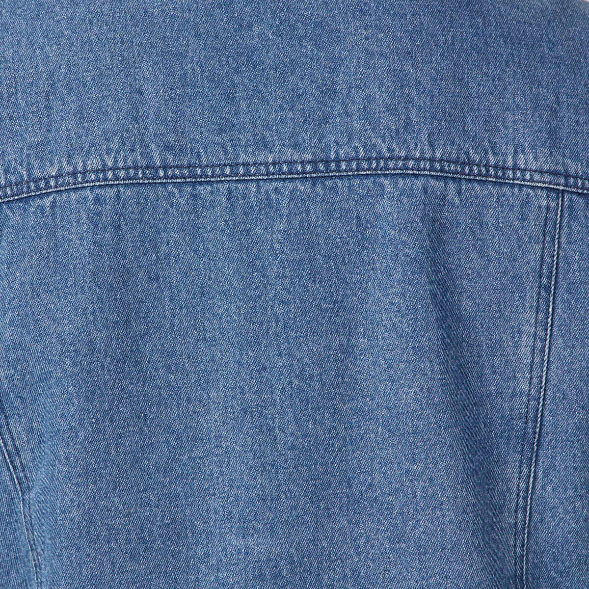 Veste droite en jean denim stone homme