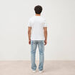 T-shirt en coton manches courtes blanc homme