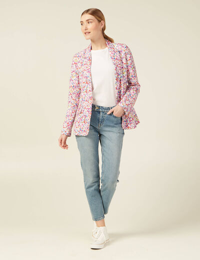 Veste blazer éco-responsable rose femme