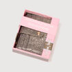 Portefeuille en cuir gris fonc&eacute; femme