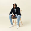 Jeans skinny tapered denim bleach homme