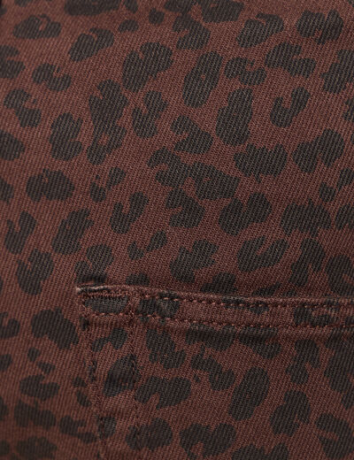 Salopette en jeans marron cognac femme