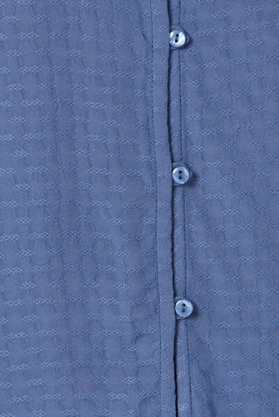 Chemise manches longues bleu ciel femme