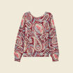 Pull manches longues vieux rose femme