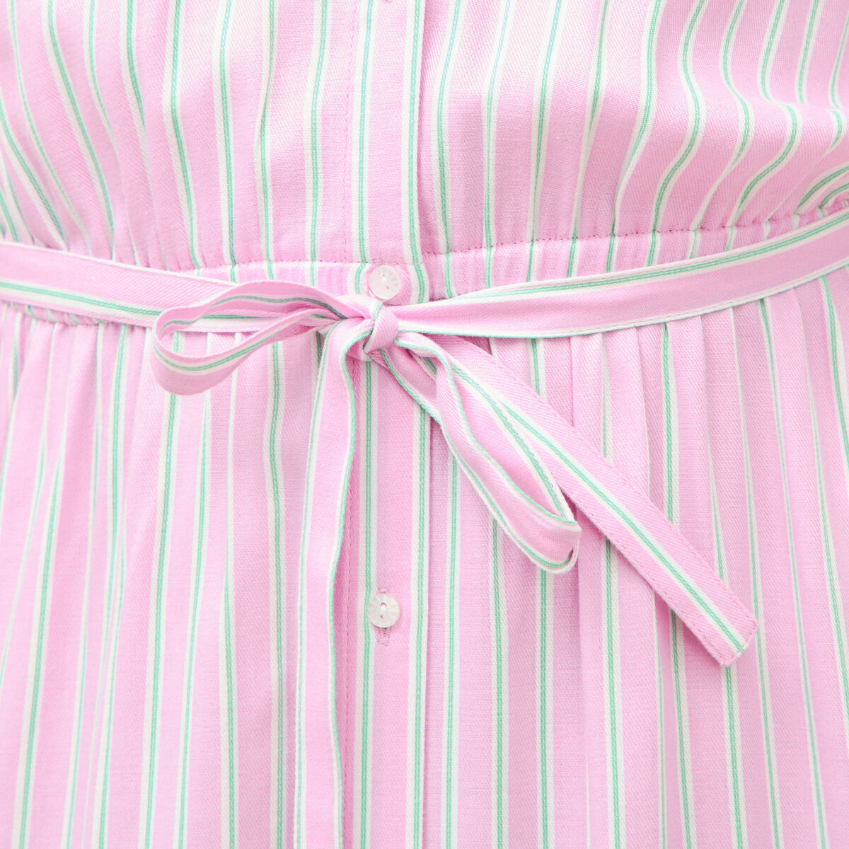 Robe longue &eacute;vas&eacute;e ceintur&eacute;e rose femme