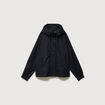 Parka oversize d&eacute;perlante &agrave; capuche noir femme