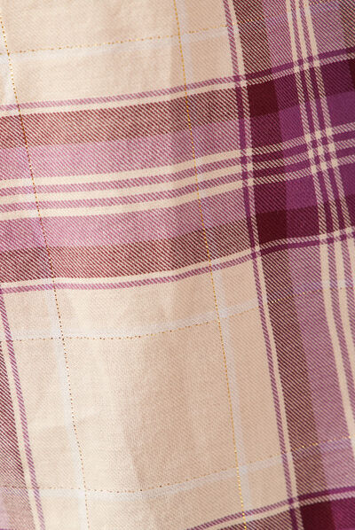 Chemise manches longues violet femme