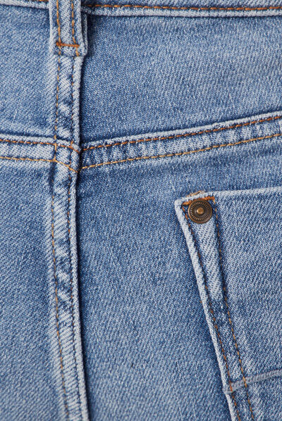 Jeans bootcut cropped denim used femme