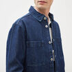 Surchemise en jeans coton coupe droite denim brut homme